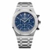 audemars piguet royal oak chronograph 41mm blue grande tapisserie dial 26320st watch 2602 0xg3q 1