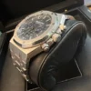audemars piguet royal oak chronograph 41mm blue grande tapisserie dial 26320st watch 5367 hmtps