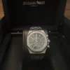 audemars piguet royal oak chronograph 41mm blue grande tapisserie dial 26320st watch 6237 8qhuq