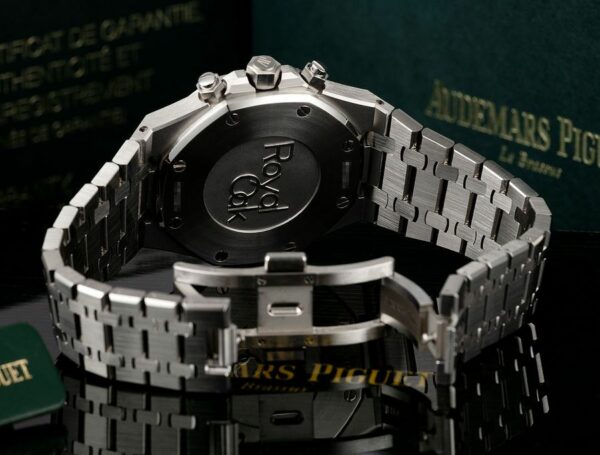 audemars piguet royal oak chronograph 41mm silver toned dial 26320st oo 1220st 02 watch 6521 9pfw9