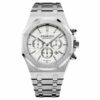 audemars piguet royal oak chronograph 41mm silver toned dial 26320st oo 1220st 02 watch 8633 hlcrn