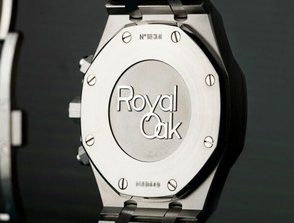 audemars piguet royal oak chronograph 41mm silver toned dial 26320st oo 1220st 02 watch 9001 cluyz