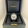 audemars piguet royal oak chronograph 41mm white dial panda 26331st watch 7776 gkt4x