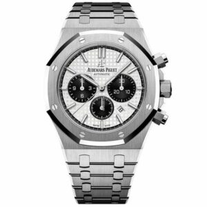 audemars piguet royal oak chronograph 41mm white dial panda 26331st watch 9528 ivat3