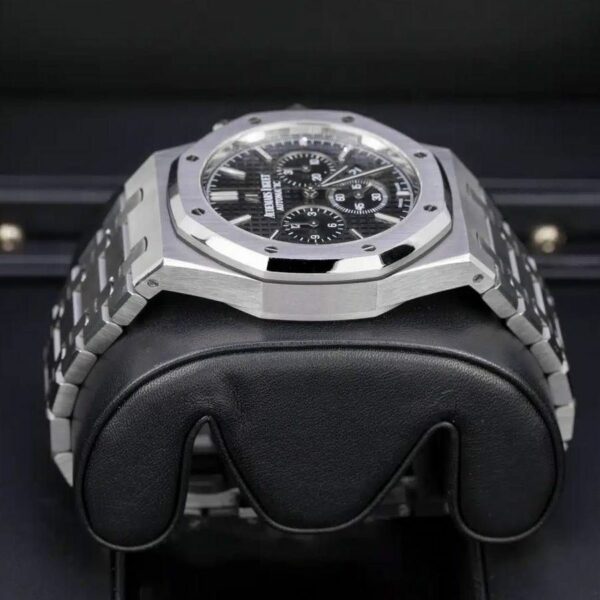 audemars piguet royal oak chronograph black dial 41mm stainless steel watch 26320stoo1220st01 6823 vnbhw