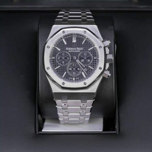 audemars piguet royal oak chronograph black dial 41mm stainless steel watch 26320stoo1220st01 8944 n3qk1