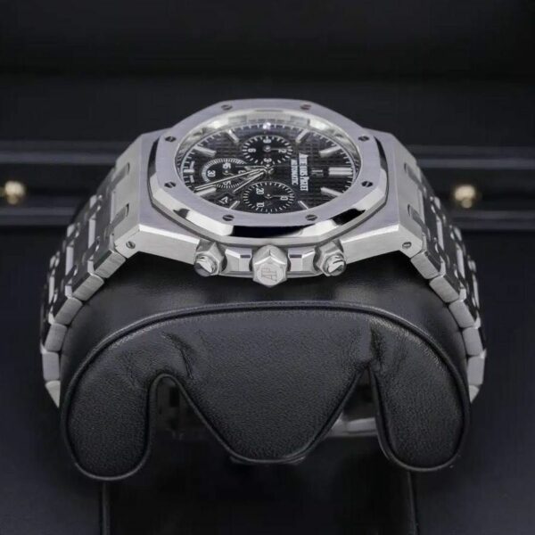 audemars piguet royal oak chronograph black dial 41mm stainless steel watch 26320stoo1220st01 9168 r1npw