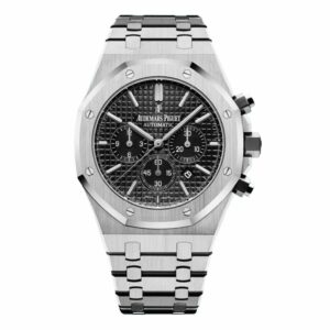 audemars piguet royal oak chronograph black dial 41mm stainless steel watch 26320stoo1220st01 9396 zd0ji