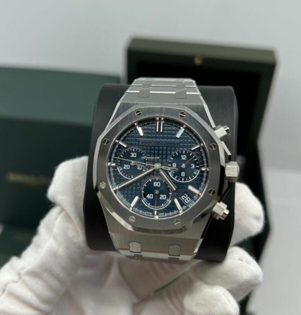 audemars piguet royal oak chronograph blue dial 41mm watch 1284 twrnu