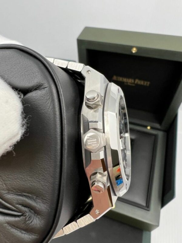 audemars piguet royal oak chronograph blue dial 41mm watch 1798 rwmig