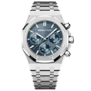 audemars piguet royal oak chronograph blue dial 41mm watch 2861 eagwl