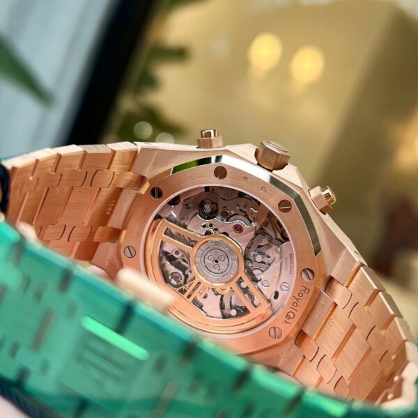 audemars piguet royal oak chronograph rose gold brown dial 26331oroo1220or02 watch 1403 fj6zu