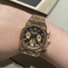 audemars piguet royal oak chronograph rose gold brown dial 26331oroo1220or02 watch 2517 sazdf