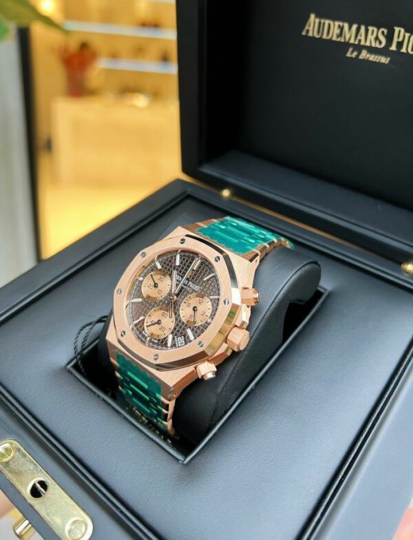 audemars piguet royal oak chronograph rose gold brown dial 26331oroo1220or02 watch 4429 8vhx5
