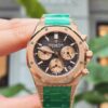 audemars piguet royal oak chronograph rose gold brown dial 26331oroo1220or02 watch 7621 bx0w0