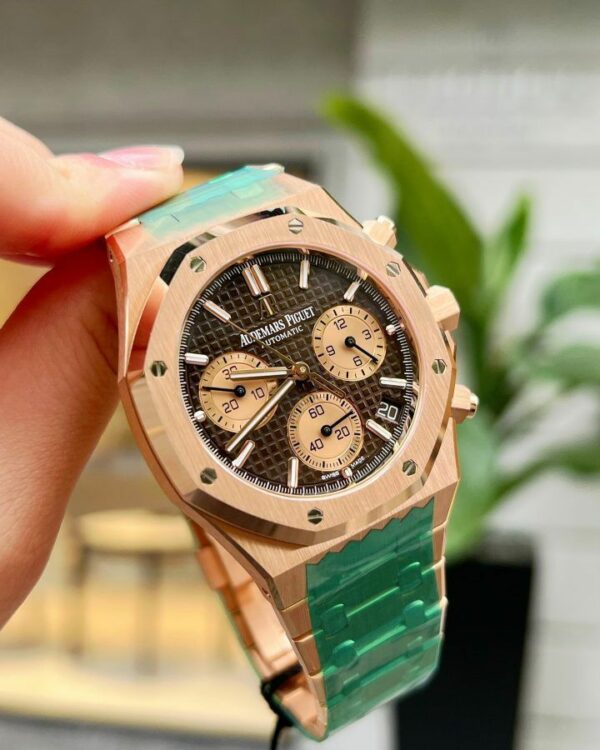 audemars piguet royal oak chronograph rose gold brown dial 26331oroo1220or02 watch 8591 ri4ji