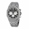 audemars piguet royal oak chronograph watch black dial 41mm 3791 fnbac