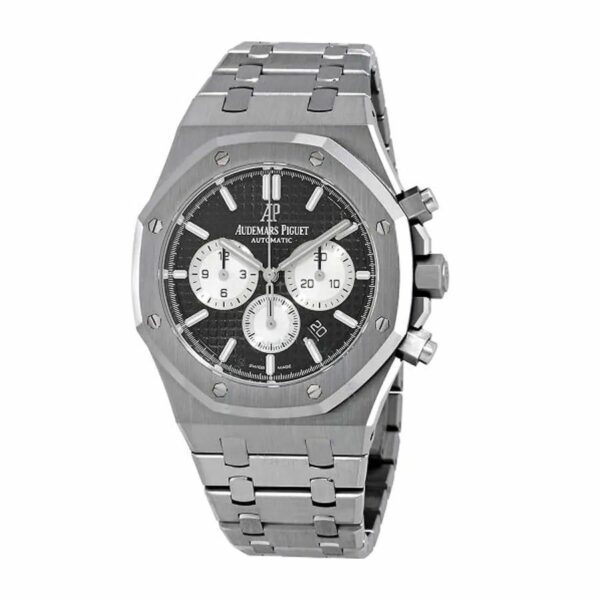 audemars piguet royal oak chronograph watch black dial 41mm 3791 fnbac