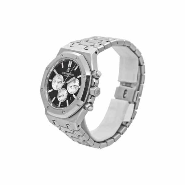 audemars piguet royal oak chronograph watch black dial 41mm 4345 7ysle