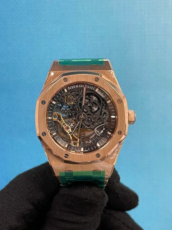 audemars piguet royal oak double balance wheel openworked 15407oroo1220or01 watch 7659 gmpli