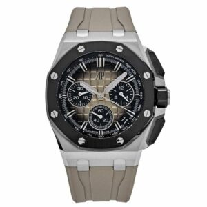 audemars piguet royal oak offshore chronograph smoked taupe 26420so watch 8404 rrzwi