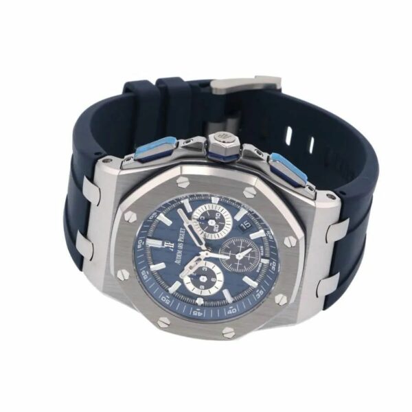 audemars piguet royal oak offshore titanium blue 42mm watch 8637 fbpqx