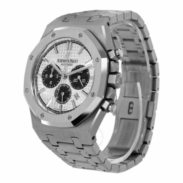 audemars piguet royal oak selfwinding 41mm chronograph silver watch 6076 hyxu3