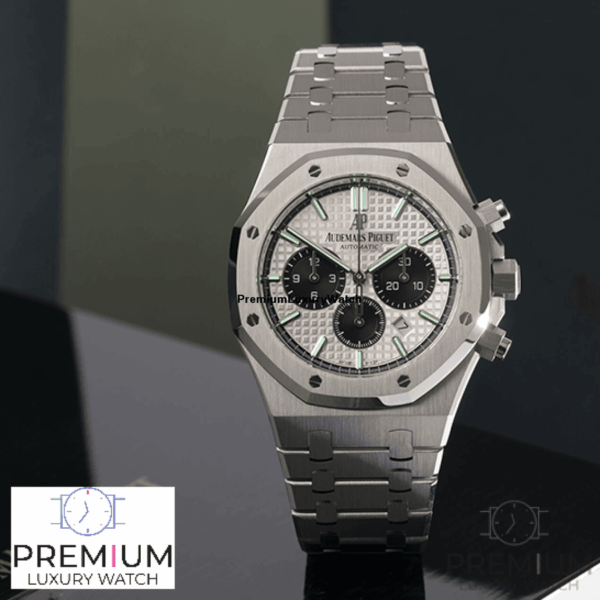 audemars piguet royal oak selfwinding 41mm chronograph silver watch 7081 igelz