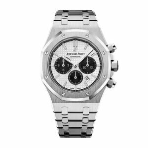 audemars piguet royal oak selfwinding 41mm chronograph silver watch 9677 gfvnu