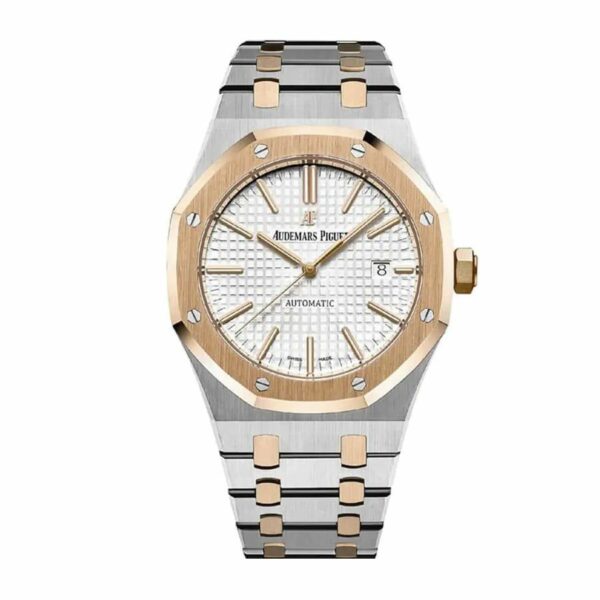 audemars piguet royal oak selfwinding 41mm steel and rose gold selfwinding watch 5702 zvror 1