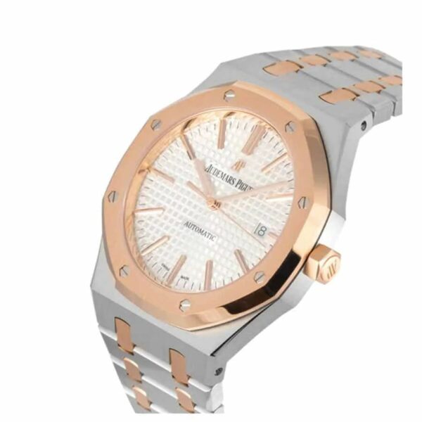 audemars piguet royal oak selfwinding 41mm steel and rose gold selfwinding watch 7491 t0jia