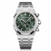 audemars piguet royal oak selfwinding chronograph 50th anniversary steel bracelet green dial ref 23 26240st oo 1320st 04 watch 3233 1f44b 1