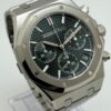 audemars piguet royal oak selfwinding chronograph 50th anniversary steel bracelet green dial ref 23 26240st oo 1320st 04 watch 4770 k0eed