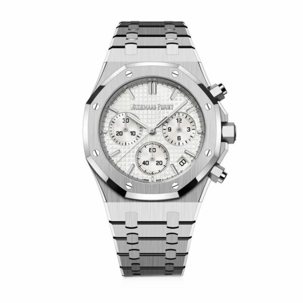 audemars piguet royal oak selfwinding chronograph white dial 26240st oo 1320st 03 watch 7951 zbj1i