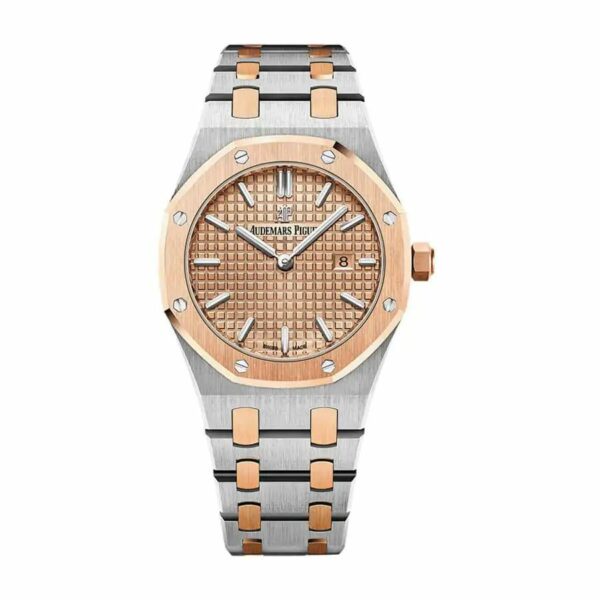audemars piguet two tone 33mm royal oak automatic watch for womens 7801 vhczb 1