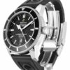 breitling superocean 46mm black dial automatic a17320 watch 2781 x5a6v