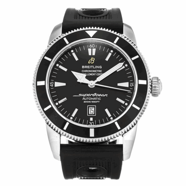 breitling superocean 46mm black dial automatic a17320 watch 8730 o3q5q
