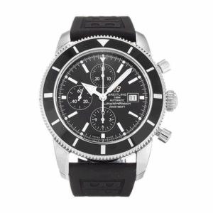 breitling superocean heritage chrono 46 chronograph automatic chronometer black dial mens watch item no a13320 2646 5wo56