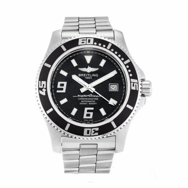 breitling superocean ii 44 blacksteel 44 mm ref a1739102 ba77 162a watch 2824 eztum