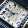 cartier santos de cartier large model automatic movement steel pvd interchangeable metal and rubber straps wssa0047 watch 1889 f2eiz