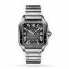 cartier santos de cartier watch large model automatic movement steel adlc interchangeable metal and rubber bracelets wssa0037 1560 qmuj7 1