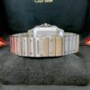 cartier santos de cartier watch large model automatic movement steel adlc interchangeable metal and rubber bracelets wssa0037 5317 mr73t