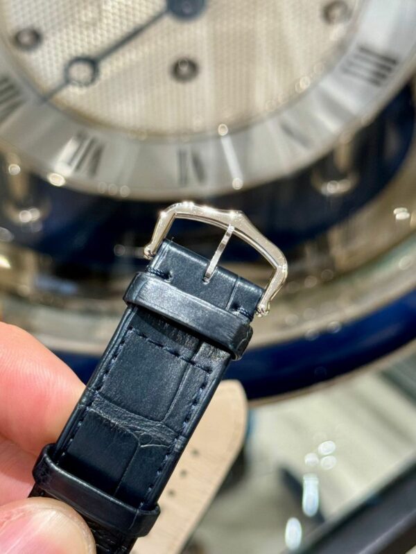 cartier santos dumont watch extra large model hand wound mechanical movement steel leather wssa0032 3812 pv0vm