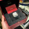 cartier santos dumont watch extra large model hand wound mechanical movement steel leather wssa0032 8077 zliwj