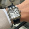 cartier santos dumont watch extra large model hand wound mechanical movement steel leather wssa0032 9231 xxue0