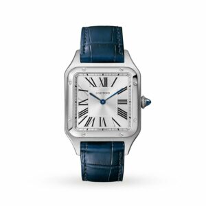 cartier santos dumont watch large model quartz movement steel leather wssa0022 1284 yo0ut