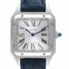 cartier santos dumont watch large model quartz movement steel leather wssa0022 2233 2midt