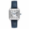cartier santos dumont watch large model quartz movement steel leather wssa0022 2836 hlg6d