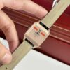 cartier santos dumont watch xl model rose gold leather strap wgsa0032 6501 lpgp2