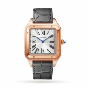 cartier santos dumont watch xl model rose gold leather strap wgsa0032 9722 ugld7